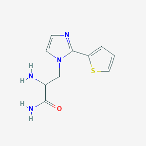 2-Amino-3-(2-(thiophen-2-yl)-1h-imidazol-1-yl)propanamide