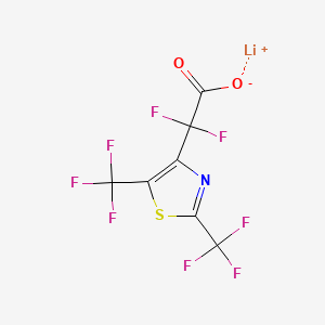 Lithium(1+)2-[2,5-bis(trifluoromethyl)-1,3-thiazol-4-yl]-2,2-difluoroacetate