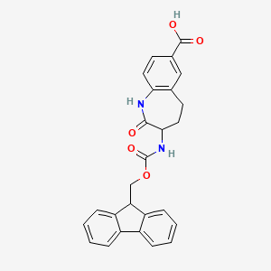 3-({[(9H-fluoren-9-yl)methoxy]carbonyl}amino)-2-oxo-2,3,4,5-tetrahydro-1H-1-benzazepine-7-carboxylicacid