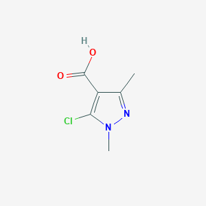 molecular formula C6H7ClN2O2 B1362329 5-Chloro-1,3-dimethyl-1H-pyrazole-4-carboxylic acid CAS No. 27006-82-2