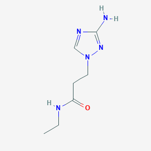 3-(3-Amino-1h-1,2,4-triazol-1-yl)-N-ethylpropanamide