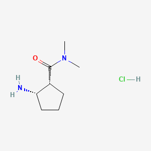 rac-(1R,2S)-2-amino-N,N-dimethylcyclopentane-1-carboxamidehydrochloride,cis