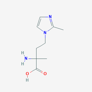 2-Amino-2-methyl-4-(2-methyl-1h-imidazol-1-yl)butanoic acid