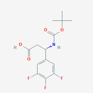 (S)-3-((tert-Butoxycarbonyl)amino)-3-(3,4,5-trifluorophenyl)propanoic acid