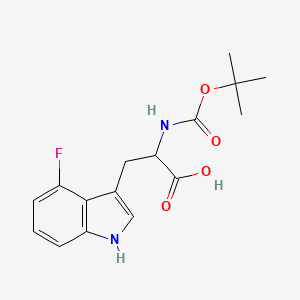 2-((Tert-butoxycarbonyl)amino)-3-(4-fluoro-1h-indol-3-yl)propanoic acid