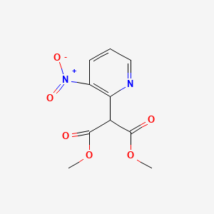 molecular formula C10H10N2O6 B1362340 Dimethyl 2-(3-nitropyridin-2-yl)malonate CAS No. 173417-34-0