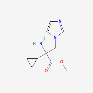 Methyl 2-amino-2-cyclopropyl-3-(1h-imidazol-1-yl)propanoate