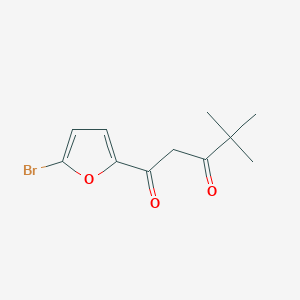 1-(5-Bromofuran-2-yl)-4,4-dimethylpentane-1,3-dione