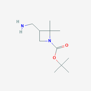 Tert-butyl3-(aminomethyl)-2,2-dimethylazetidine-1-carboxylate