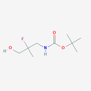 tert-butylN-(2-fluoro-3-hydroxy-2-methylpropyl)carbamate