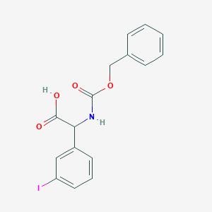 2-(((Benzyloxy)carbonyl)amino)-2-(3-iodophenyl)acetic acid