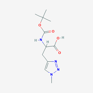 2-{[(tert-butoxy)carbonyl]amino}-3-(1-methyl-1H-1,2,3-triazol-4-yl)propanoic acid