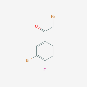 molecular formula C8H5Br2FO B1362351 2,3'-二溴-4'-氟苯乙酮 CAS No. 435273-49-7