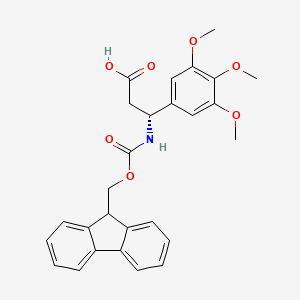 (3R)-3-({[(9H-fluoren-9-yl)methoxy]carbonyl}amino)-3-(3,4,5-trimethoxyphenyl)propanoic acid