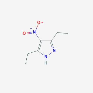 molecular formula C7H11N3O2 B13623562 3,5-diethyl-4-nitro-1H-pyrazole 