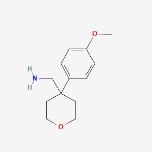 molecular formula C13H19NO2 B1362364 [4-(4-甲氧基苯基)氧杂环-4-基]甲胺 CAS No. 440087-51-4