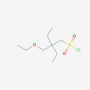 2-(Ethoxymethyl)-2-ethylbutane-1-sulfonyl chloride