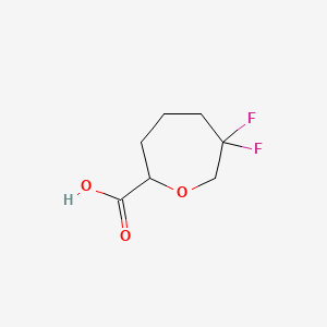 6,6-Difluorooxepane-2-carboxylic acid