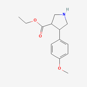 Ethyl 4-(4-methoxyphenyl)pyrrolidine-3-carboxylate