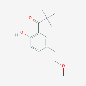 1-(2-Hydroxy-5-(2-methoxyethyl)phenyl)-2,2-dimethylpropan-1-one