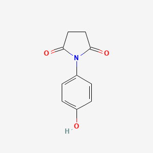 molecular formula C10H9NO3 B1362372 1-(4-羟基苯基)吡咯烷-2,5-二酮 CAS No. 10187-21-0