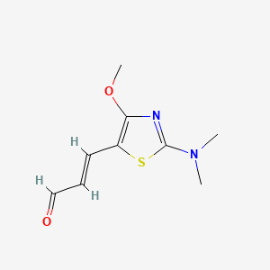 3-(2-(Dimethylamino)-4-methoxythiazol-5-yl)acrylaldehyde