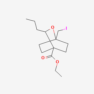 Ethyl1-(iodomethyl)-3-propyl-2-oxabicyclo[2.2.2]octane-4-carboxylate