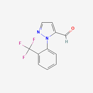 1-(2-(Trifluoromethyl)phenyl)-1H-pyrazole-5-carbaldehyde