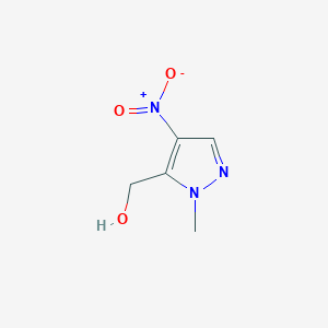 molecular formula C5H7N3O3 B13623793 1-Methyl-4-nitro-1H-pyrazole-5-methanol 