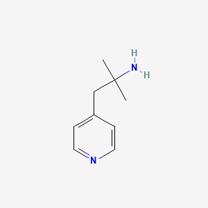 molecular formula C9H14N2 B13623799 2-Methyl-1-(pyridin-4-YL)propan-2-amine 