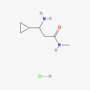 3-amino-3-cyclopropyl-N-methylpropanamide hydrochloride