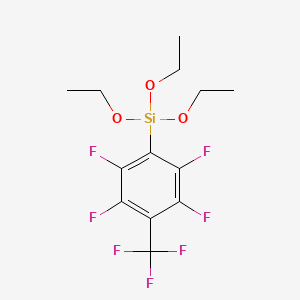 molecular formula C13H15F7O3Si B1362399 (4-全氟甲苯基)三乙氧基硅烷 CAS No. 561069-04-3