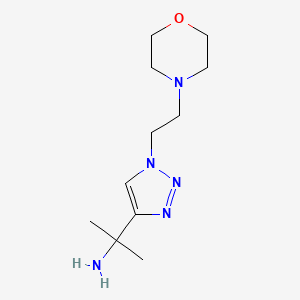 2-(1-(2-Morpholinoethyl)-1h-1,2,3-triazol-4-yl)propan-2-amine