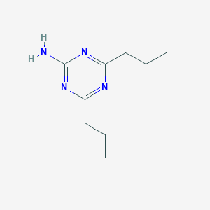 4-Isobutyl-6-propyl-1,3,5-triazin-2-amine