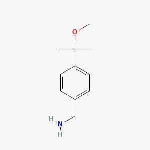 [4-(2-Methoxypropan-2-yl)phenyl]methanamine