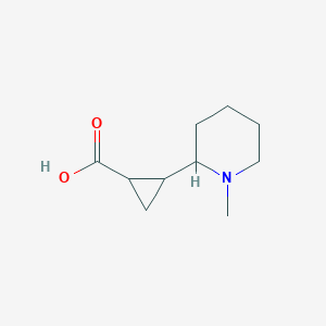 2-(1-Methylpiperidin-2-yl)cyclopropane-1-carboxylic acid