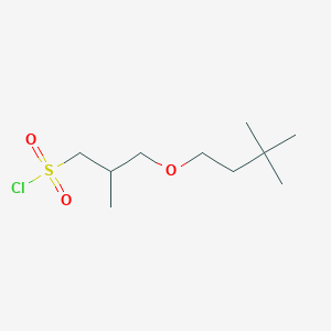 3-(3,3-Dimethylbutoxy)-2-methylpropane-1-sulfonyl chloride