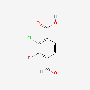 2-Chloro-3-fluoro-4-formylbenzoic acid