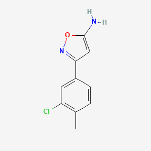 3-(3-Chloro-4-methylphenyl)isoxazol-5-amine