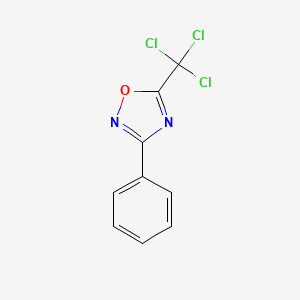molecular formula C9H5Cl3N2O B1362419 3-苯基-5-(三氯甲基)-1,2,4-噁二唑 CAS No. 1208-05-5