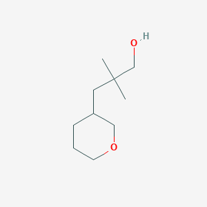 2,2-Dimethyl-3-(oxan-3-yl)propan-1-ol