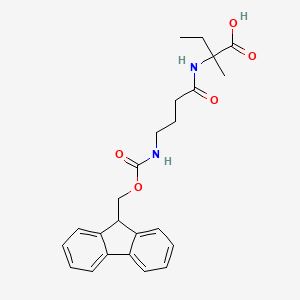 2-[4-({[(9H-fluoren-9-yl)methoxy]carbonyl}amino)butanamido]-2-methylbutanoic acid