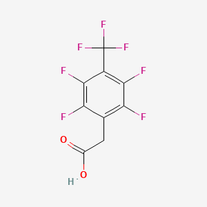 B1362427 [2,3,5,6-Tetrafluoro-4-(trifluoromethyl)phenyl]acetic acid CAS No. 32304-29-3