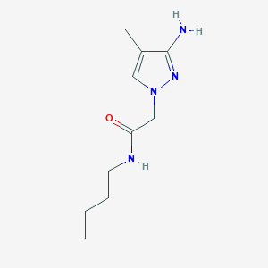 2-(3-Amino-4-methyl-1h-pyrazol-1-yl)-N-butylacetamide