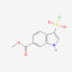 methyl 3-(chlorosulfonyl)-1H-indole-6-carboxylate