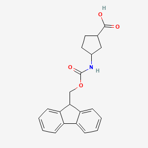 3-((((9h-Fluoren-9-yl)methoxy)carbonyl)amino)cyclopentane-1-carboxylic acid