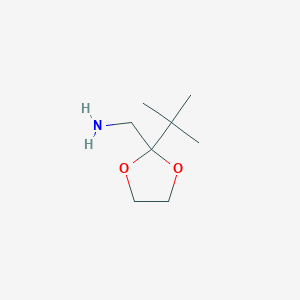 (2-Tert-butyl-1,3-dioxolan-2-yl)methanamine