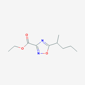 molecular formula C10H16N2O3 B13624470 Ethyl 5-(pentan-2-yl)-1,2,4-oxadiazole-3-carboxylate 