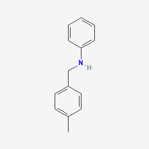 molecular formula C14H15N B1362452 N-[(4-甲苯基)甲基]苯胺 CAS No. 15818-64-1
