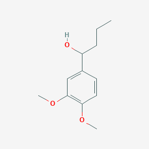 molecular formula C12H18O3 B1362498 1-(3,4-二甲氧基苯基)丁醇 CAS No. 54419-22-6